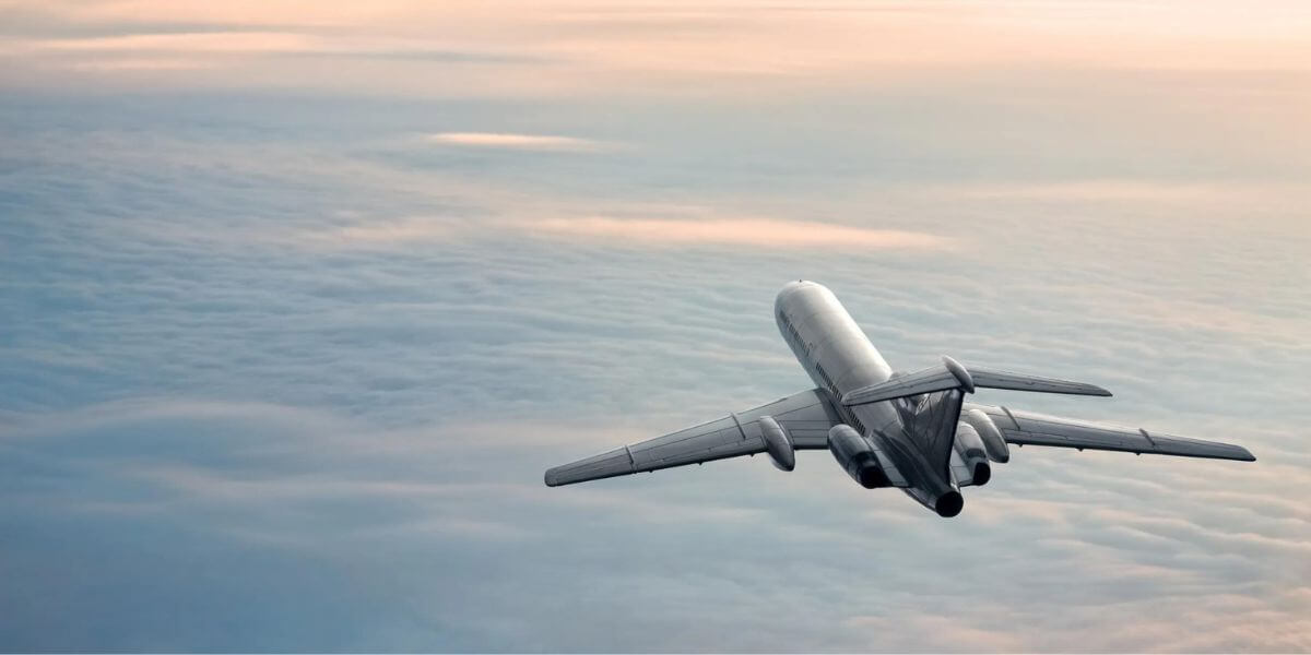 Foto aereo in volo