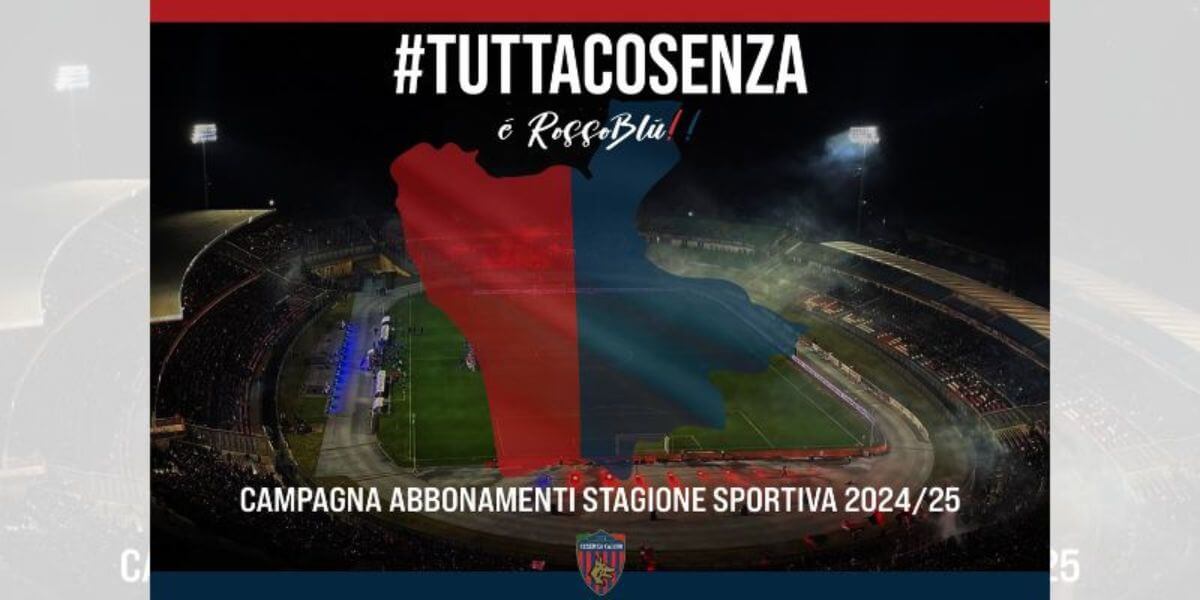 Campagna abbonamenti cosenza calcio 2024-2025