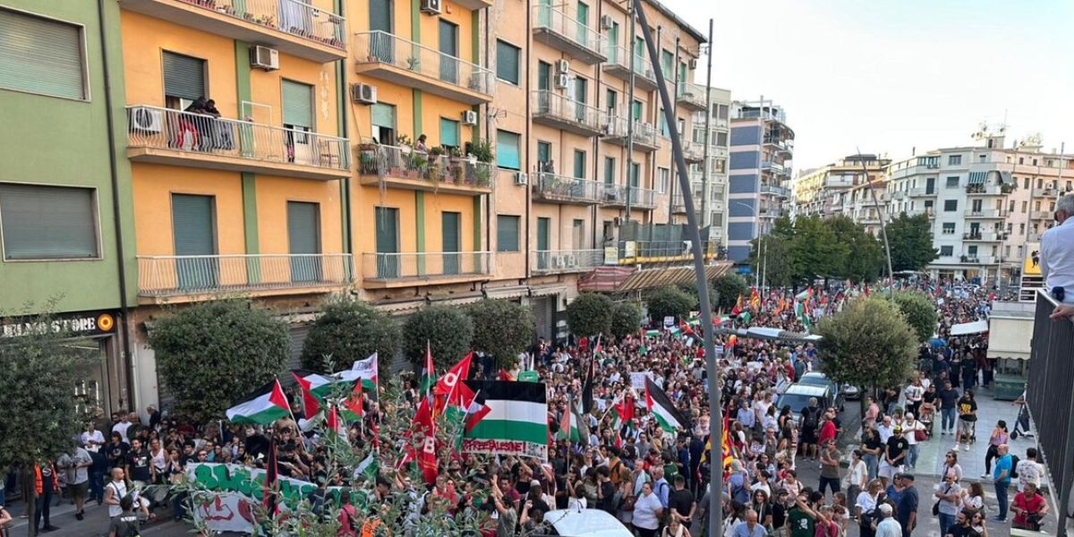Cosenza manifestazione Gaza